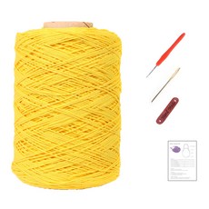 Mamanit東方棉紗網袋DIY組, 316黃色, 1套