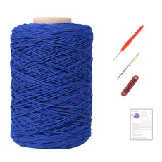 Mamanit東方棉紗網袋DIY組, 305藍, 1套