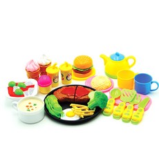 Toyato 餐廳扮家家酒 25件組, 混合色