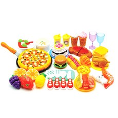Toyato 美味自助餐扮家家酒 36件組, 混合顏色, 1個