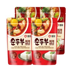 Sempio 膳府 嫩豆腐湯底調味料 130g 2入+辣魚湯底調味料 140g 2入, 1組