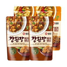 Sempio 膳府 韓式大醬湯調味醬包 130g 2入+清麴醬調味醬包 200g 2入, 1組