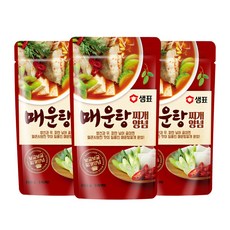 Sempio 膳府 韓式辣魚湯調味醬包, 3包, 140g