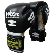 CONTENDER Max FC 皮手套 CGG-114BK, 黑+銀+金