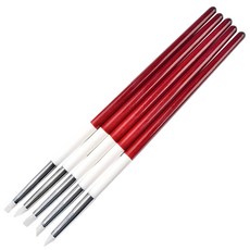 메이브라운 실리콘 네일브러쉬 5종세트 MBN035, 혼합 색상, 1세트