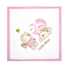 베이비붐 하트곰 거즈블랭킷, 핑크