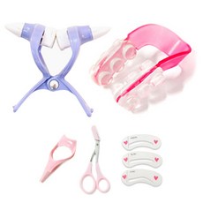 루머스 아이메이크업 소품 3종 + 코뿔소 코 집게 블루 NDP127 + 노즈업 코 집게 NDP067, 혼합 색상, 1세트