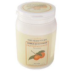 THE HERB STORY 大容量橘子檸檬泡泡浴粉, 1公斤, 1個