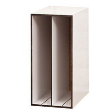 4MERIT 現代檔案花 2 格, 白色的, 1個