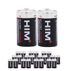 HIM D型R20 錳乾電池, 2入, 12個