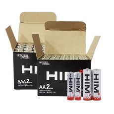 HIM 鹼性電池 散裝 AA 20入 + AAA 20入, 1套