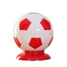 Super Six足球形狀牙籤收納盒 紅色, 1個