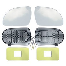 內姆德公司 Origin 廣角後視鏡 起亞 No 34 一般型 A Type + 加熱線, 1套, All New Morning/Eco Plus 兼容 2010年12月~