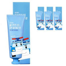 댕기머리 폴리 튼튼키즈치약 블루베리향, 70g, 4개