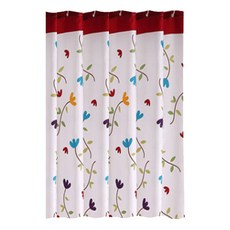 Market感性 防水浴簾 款式2 80 x 180 cm, 1個, 白色系