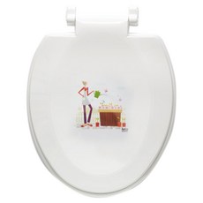 DECOSIN 硬式 Feliz 馬桶蓋, 白色, 1個