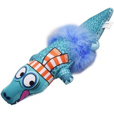 Super Six貓薄荷鱷魚縫製玩具, 混色, 1個