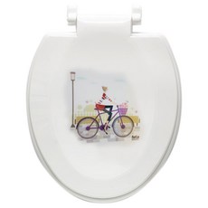 DECOSIN 硬式 Feliz 馬桶蓋, 白色, 1個