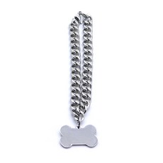 하온펫 뼈다귀 팬던트 중 강아지 목걸이 D, XXS, 1개