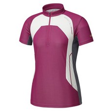 MOUNTAIN EQUIPMENT 女款拼色半拉鏈短袖T恤