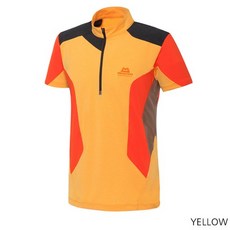 MOUNTAIN EQUIPMENT 男款拼色半拉鍊短袖T恤