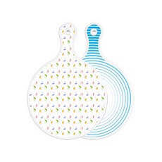 Roem Design 雙面圓形上菜砧板 雨傘, 魚線藍, 1個