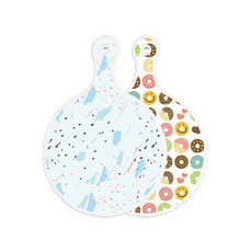 Roem Design 雙面圓形上菜砧板 紫玉色, 甜甜圈, 1個