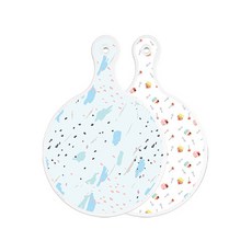 Roem Design 雙面圓形砧板 玉石色, 蛋糕, 1個