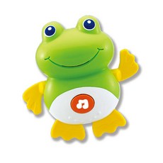 윈펀 7100 멜로디 헤엄치는 개구리 유아 물놀이 작동완구, 혼합 색상, 1개