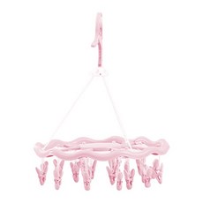 Market Sensation Square 多用途 24 夾洗衣烘乾架 粉色, 1個