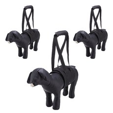 ANTS 寵物步行輔助提帶 M號 黑色, 3片