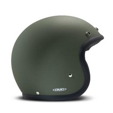 DMD 빈티지 오픈페이스 제트형 오토바이 헬멧, 매트그린