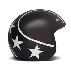 DMD 빈티지 오픈페이스 제트형 오토바이 헬멧, 스턴트실버