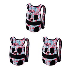 Petnine 寵物便攜式外出提籠 M, 紅鶴天空藍, 3個