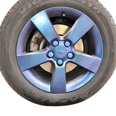 GT GLOBAL 彩色矽膠車輪螺母蓋 21mm 藍色, 20件