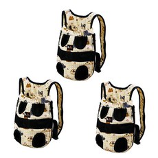 펫나인 반려동물 휴대용 이동가방 S, 동물나라옐로우, 3개