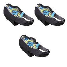 Petnine 寵物救生衣 3件組, 骷髏黑