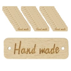 木製手工標籤, 象牙白, 40個
