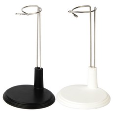 娃娃支架 S, 黑色 + 白色, 2個