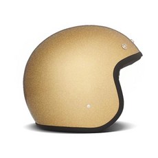 DMD 빈티지 오픈페이스 제트형 바이크 스쿠터 오토바이 헬멧, 글리터골드