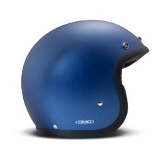 DMD 빈티지 오픈페이스 제트형 바이크 스쿠터 오토바이 헬멧, 메탈릭블루