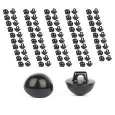 brand yarn DIY玩偶眼球扣 8mm 2入, 黑色的, 50組