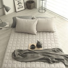 韓國 amante Coffee Bean2防蟎絎縫薄墊套, 濃咖啡灰