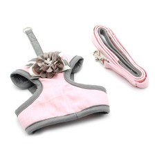 펫나인 반려동물 플라워 하네스세트 S, 핑크, 1세트