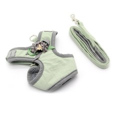 펫나인 반려동물 플라워 하네스세트 L, 그린, 1세트