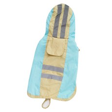 PetNine 寵物雙色防水雨衣, 藍米色