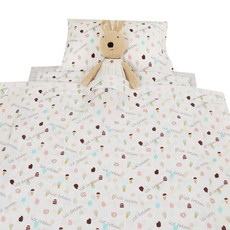 이지베이비 여름 아기 인견 낮잠이불 세트 일반베개솜, 아이스크림