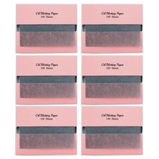 VARUZA 竹炭吸油麵紙補充包, 100入, 6個