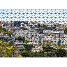 Damoa 試管拼圖 舊金山村, 204件, 混合顏色, 1個