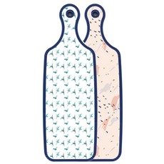 Roem Design藍色版雙面餐盤砧板 圖案款, 芭蕾, 1個